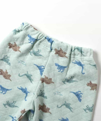 麵包&恐龍圖案絎縫睡衣