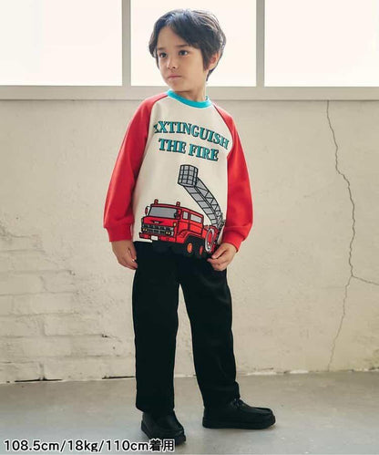 星形口袋燈芯絨長褲 10分丈