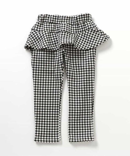 內層搖粒絨荷葉邊/7天穿搭風格褲子 十分褲