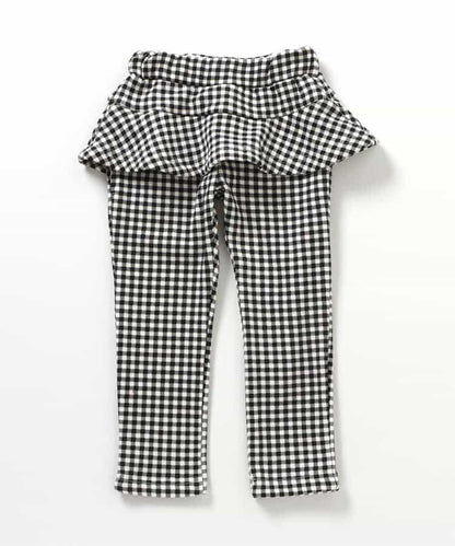 內層搖粒絨荷葉邊/7天穿搭風格褲子 十分褲