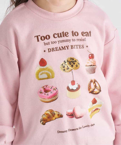 GIRLS轉印圖案衛衣