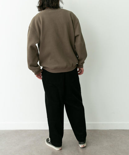 加絨華夫格寬鬆休閒套頭衫