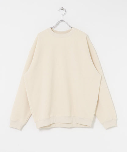 加絨華夫格寬鬆休閒套頭衫