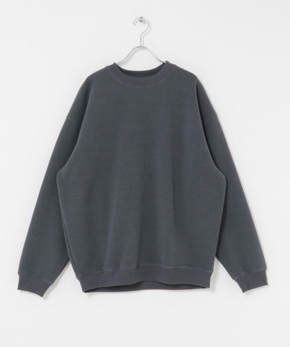 加絨華夫格寬鬆休閒套頭衫