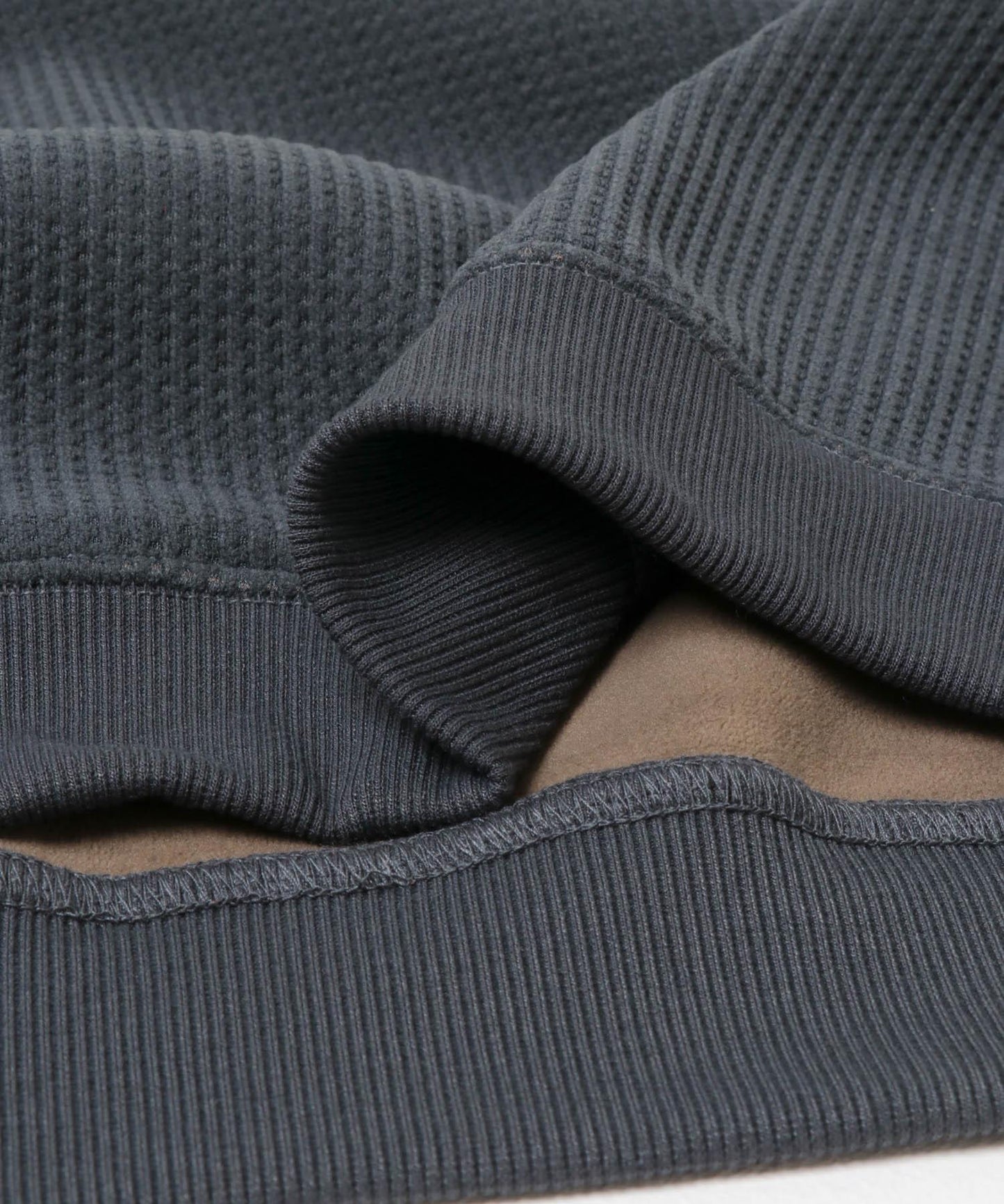 加絨華夫格寬鬆休閒套頭衫