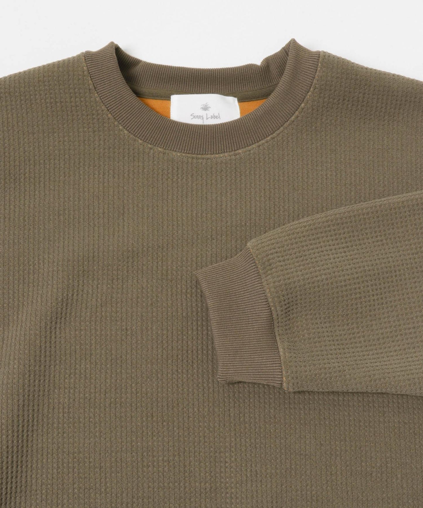 加絨華夫格寬鬆休閒套頭衫