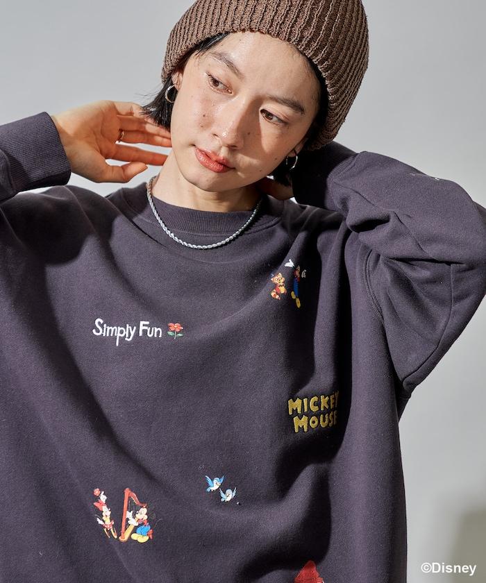 【MICKEY MOUSE】復古刺繡衛衣