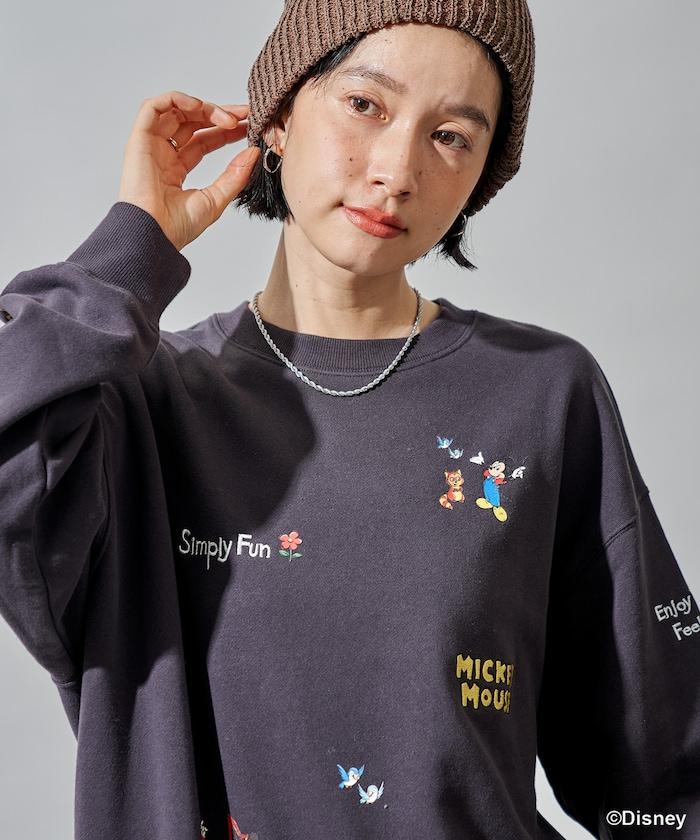 【MICKEY MOUSE】復古刺繡衛衣