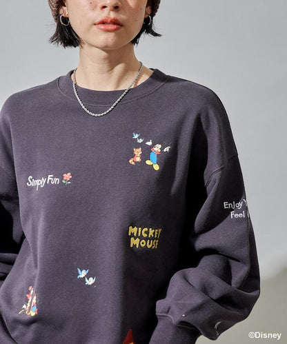 【MICKEY MOUSE】復古刺繡衛衣