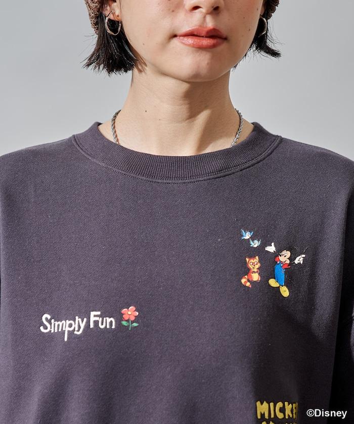 【MICKEY MOUSE】復古刺繡衛衣