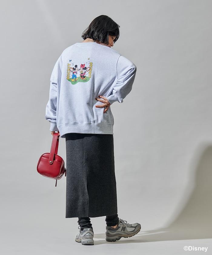 【MICKEY MOUSE】復古包袋印花衛衣