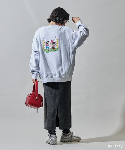 【MICKEY MOUSE】復古包袋印花衛衣