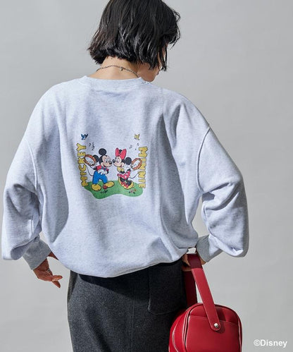 【MICKEY MOUSE】復古包袋印花衛衣