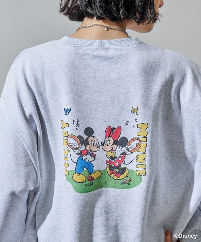 【MICKEY MOUSE】復古包袋印花衛衣