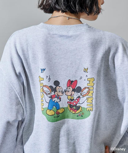 【MICKEY MOUSE】復古包袋印花衛衣