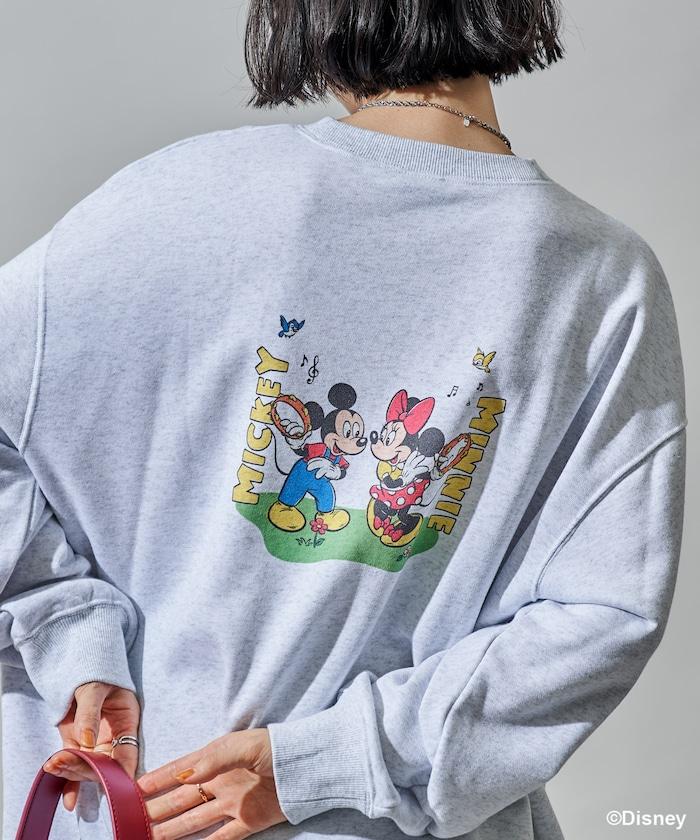 【MICKEY MOUSE】復古包袋印花衛衣