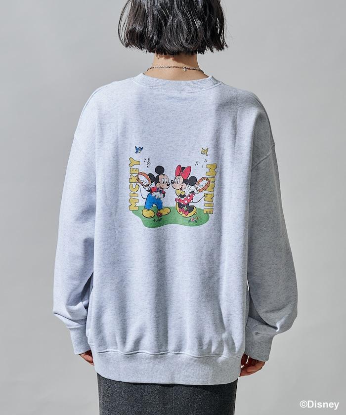 【MICKEY MOUSE】復古包袋印花衛衣