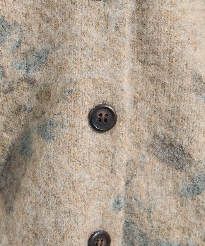 花卉印花針織開衫