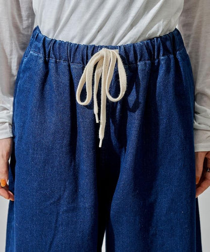 ＜有小個子尺碼＞加絨水洗牛仔休閒褲