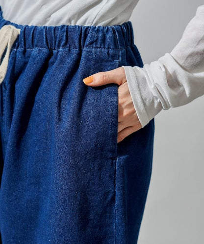 ＜有小個子尺碼＞加絨水洗牛仔休閒褲