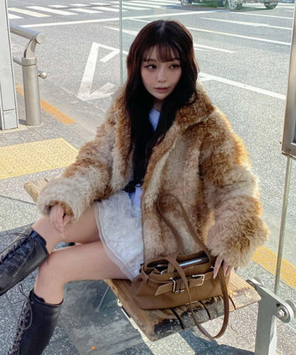 羊羔絨拉鍊夾克