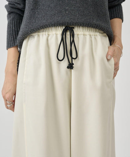 仿牛仔羊毛寬鬆長褲