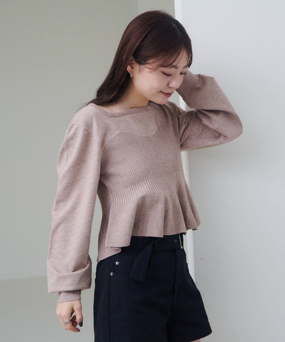 【Kastane】吊帶荷葉邊針織衫