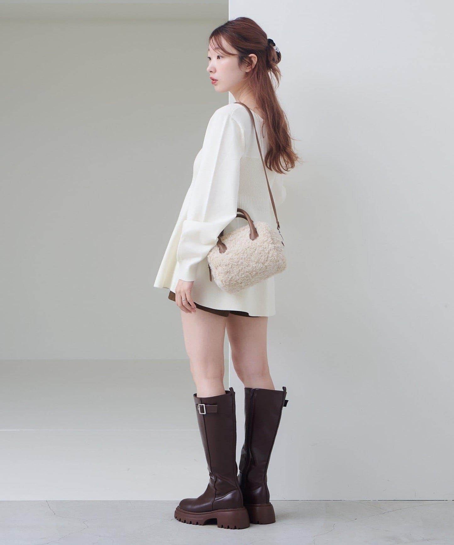 【Kastane】吊帶荷葉邊針織衫