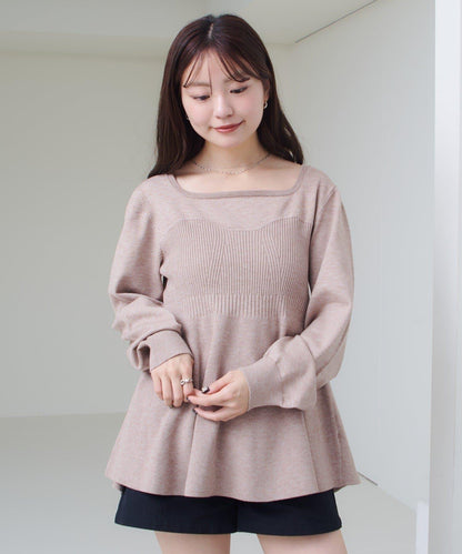 【Kastane】吊帶荷葉邊針織衫