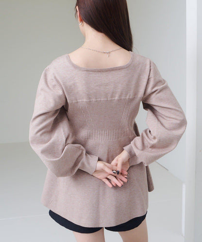 【Kastane】吊帶荷葉邊針織衫