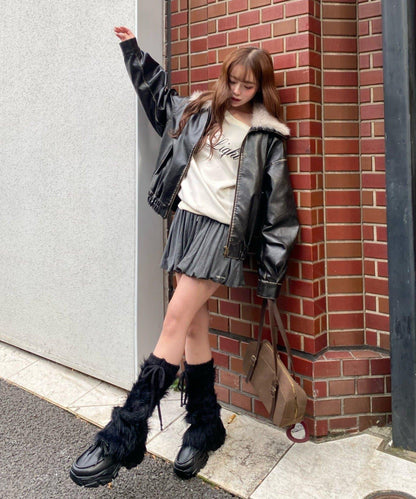 【RAY CASSIN】層疊字母單肩衛衣