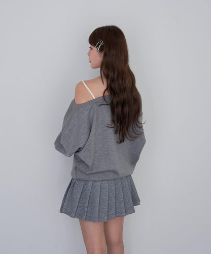 【RAY CASSIN】層疊字母單肩衛衣