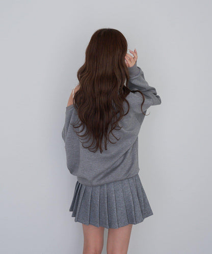 【RAY CASSIN】層疊字母單肩衛衣