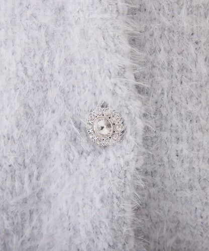 天鵝絨針織開衫