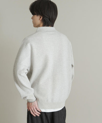 衛衣風半拉鍊針織衫