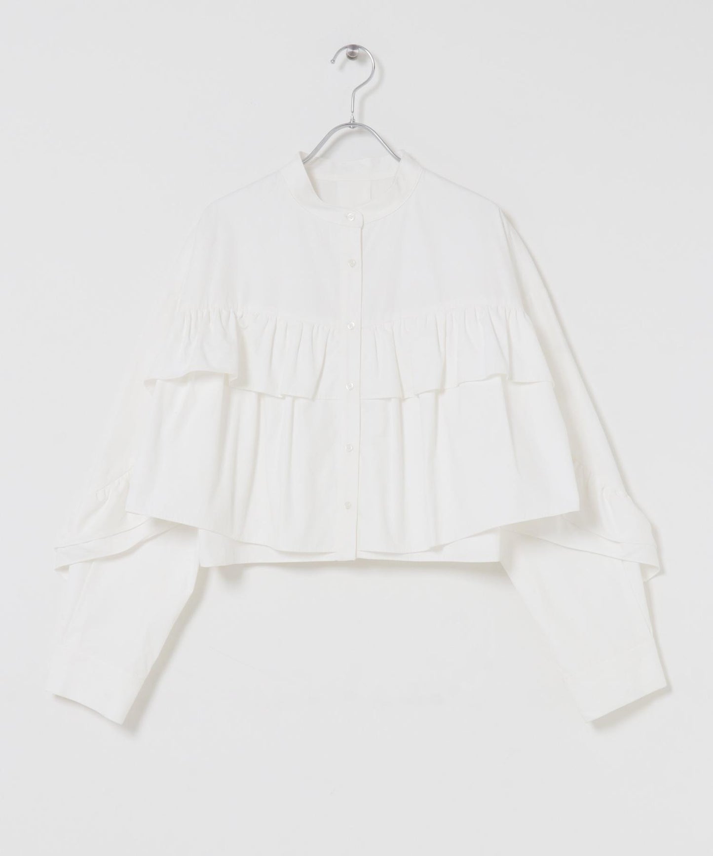 荷葉邊設計襯衫