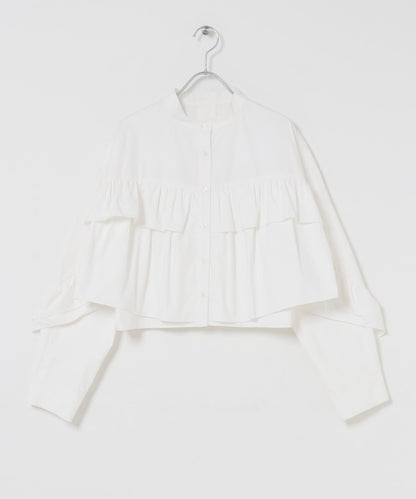 荷葉邊設計襯衫