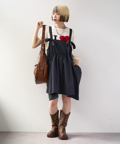 I LOVE 字母針織上衣