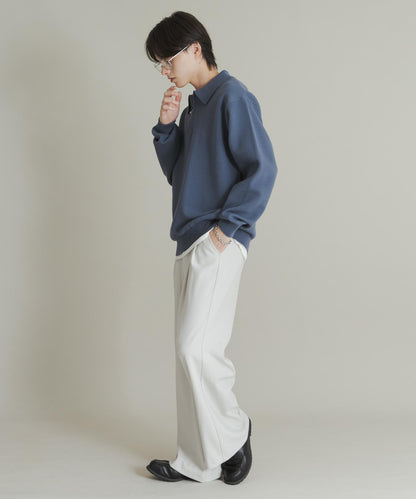 衛衣風半拉鍊針織衫