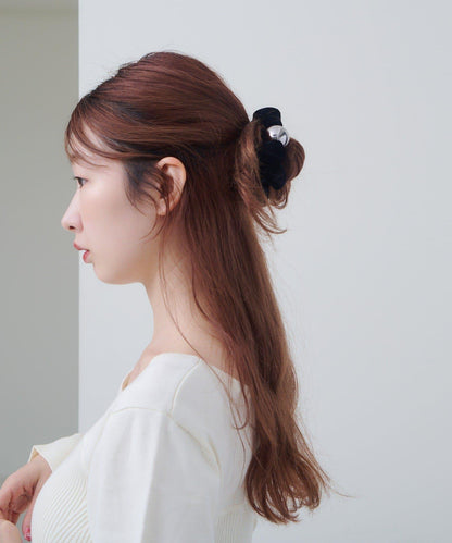 球形天鵝絨髮圈