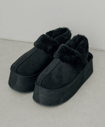 （暫定）厚底羊羔毛拖鞋