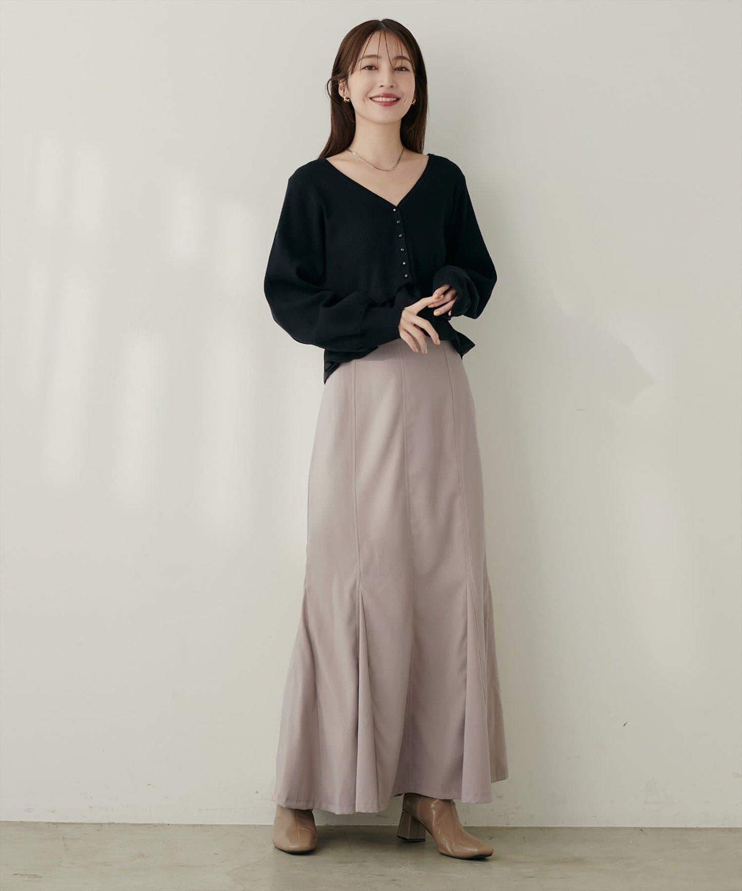 愛心高腰加絨美人魚裙