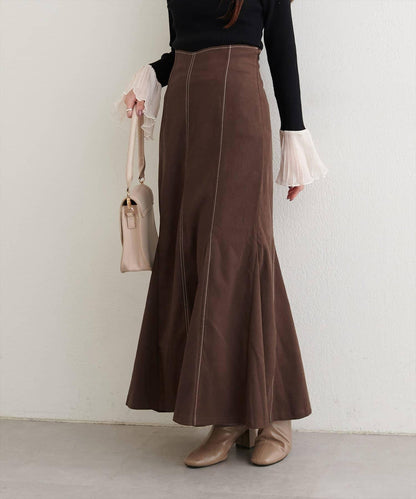 愛心高腰加絨美人魚裙