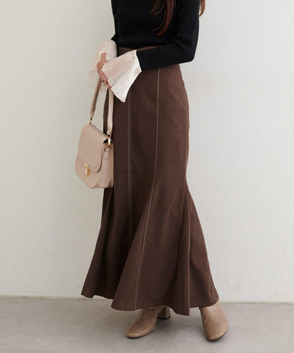 愛心高腰加絨美人魚裙