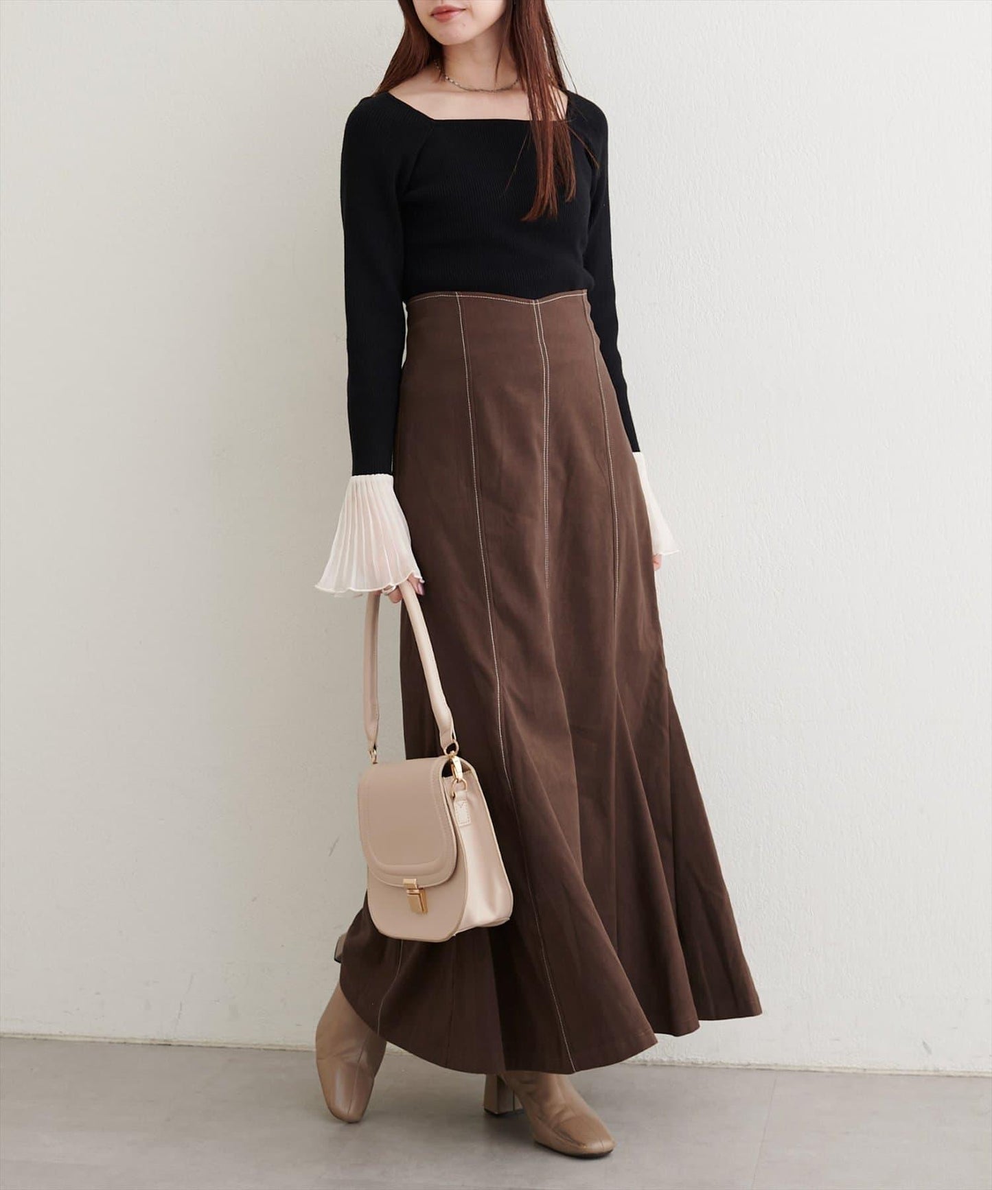 愛心高腰加絨美人魚裙