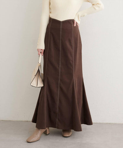 愛心高腰加絨美人魚裙