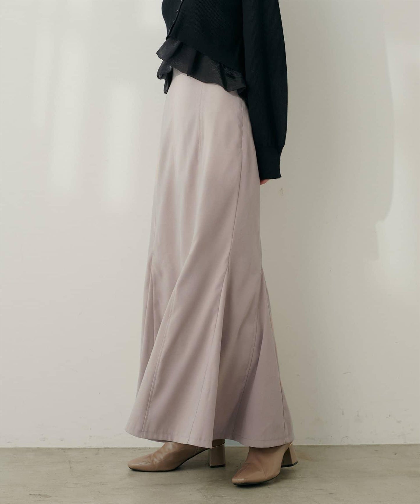 愛心高腰加絨美人魚裙