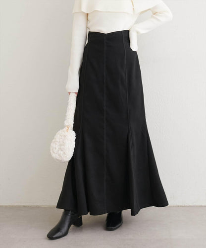 愛心高腰加絨美人魚裙