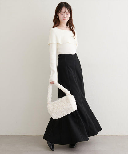 愛心高腰加絨美人魚裙