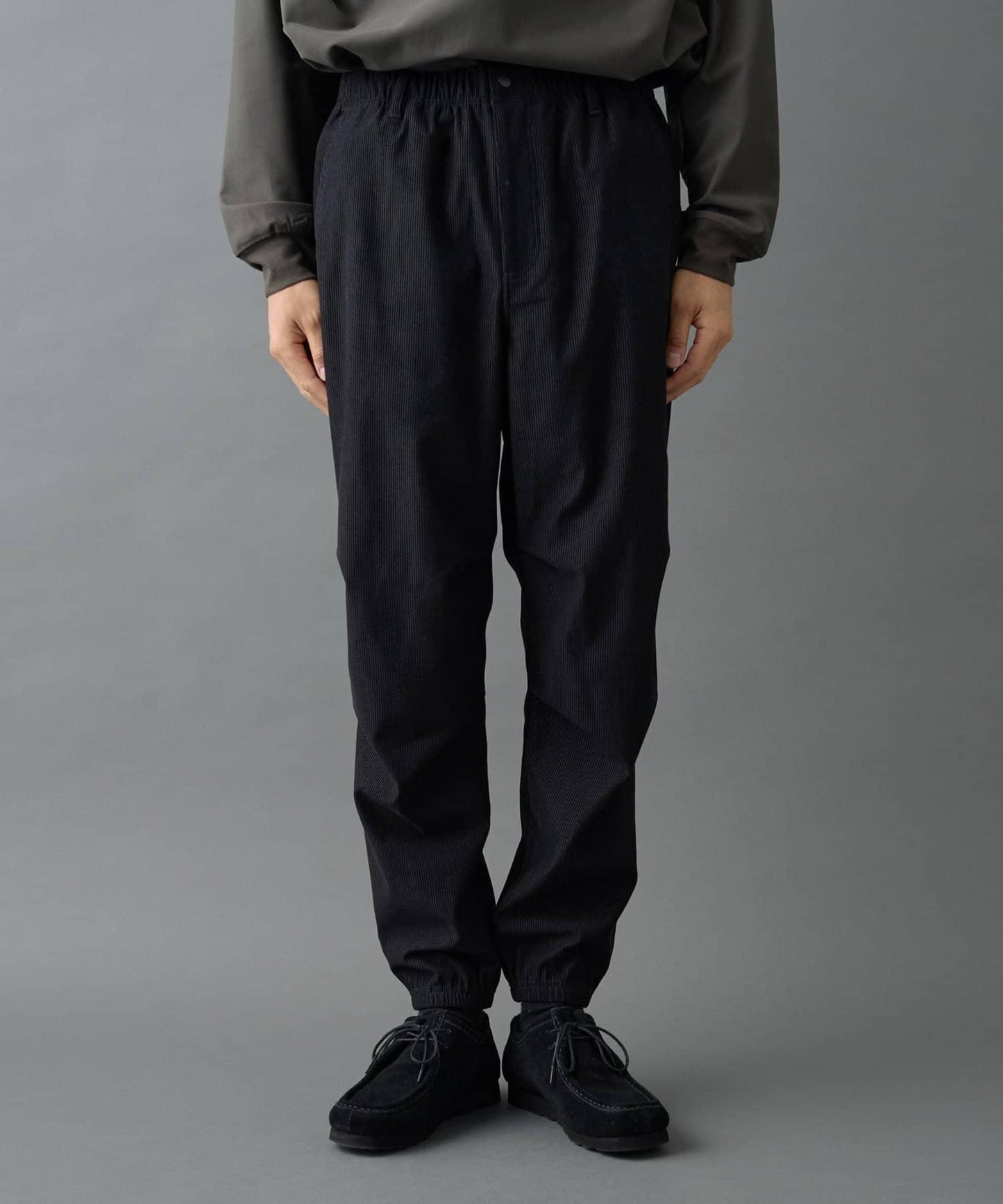 彈力燈芯絨束腳褲